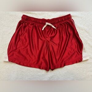Vibrant Red Women's Athletic Shorts